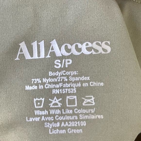 ALL ACCESS Tempo Cropped Tank in Deep Lichen, Size S - Picture 7 of 7